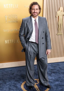 Saint Laurent 'i giyen Edgar Ramirez, 23 Şubat 2025' te ABD 'nin Kaliforniya eyaletinin Los Angeles kentinde düzenlenen Shrine Konser Salonu ve Fuar Salonu' nda düzenlenen 31..