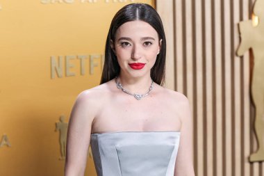 Louis Vuitton 'u giyen Mikey Madison, 23 Şubat 2025' te ABD 'nin Kaliforniya eyaletinin Los Angeles kentinde düzenlenen Shrine Konser Salonu ve Fuar Salonu' nda düzenlenen 31.. 