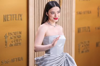 Louis Vuitton 'u giyen Mikey Madison, 23 Şubat 2025' te ABD 'nin Kaliforniya eyaletinin Los Angeles kentinde düzenlenen Shrine Konser Salonu ve Fuar Salonu' nda düzenlenen 31.. 