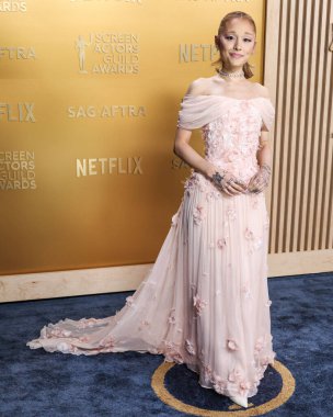 Özel Loewe ve Jared Atılier mücevherleri giyen Ariana Grande Butera, 23 Şubat 2025 'te Los Angeles, Kaliforniya, ABD' deki Shrine Oditoryum ve Fuar Salonu 'nda düzenlenen 31..            