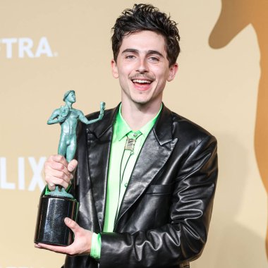 'A Complete Unknown' başrolünde bir Erkek Oyuncu 'nun En İyi Performansı ödülünün sahibi Timothee Chalamet, 23 Şubat 2025' te LA, CA 'de Shrine Auditorium ve Expo Hall' da düzenlenen 31.