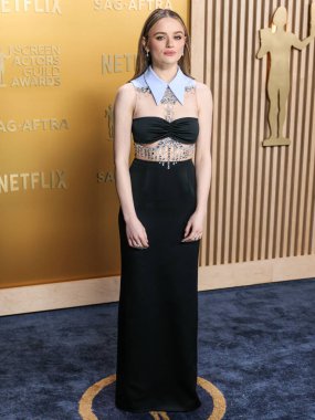 Joey King 'in özel Miu Miu elbisesi ve Bucherer mücevherleri, 23 Şubat 2025' te ABD 'nin Los Angeles kentinde düzenlenen Shrine Konser Salonu ve Fuar Salonu' nda düzenlenen 31..     