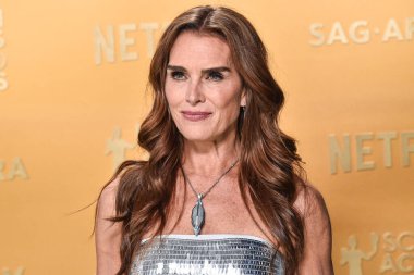 Brooke Shields, 23 Şubat 2025 'te ABD' nin Kaliforniya eyaletinin Los Angeles kentinde Shrine Konser Salonu ve Fuar Salonu 'nda düzenlenen 31..