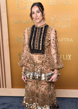 Valentino görünümlü Gia Coppola, 23 Şubat 2025 'te ABD' nin Kaliforniya eyaletinin Los Angeles kentinde düzenlenen Shrine Konser Salonu ve Fuar Salonu 'nda düzenlenen 31..