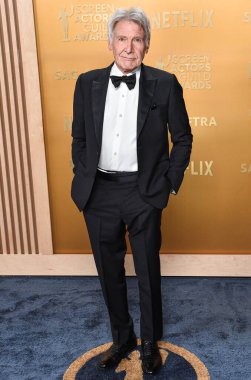 Harrison Ford, 23 Şubat 2025 'te ABD' nin Kaliforniya eyaletinin Los Angeles kentinde Shrine Konser Salonu ve Fuar Salonu 'nda düzenlenen 31..