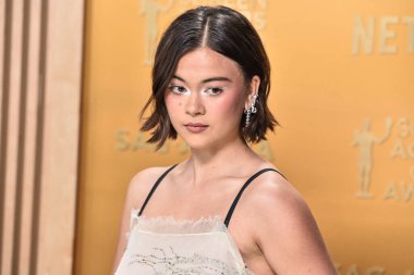 Jason Wu Collection 'ı giyen Lukita Maxwell, 23 Şubat 2025' te ABD 'nin Kaliforniya eyaletinin Los Angeles kentindeki Shrine Auditorium ve Expo Hall' da düzenlenen 31..