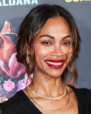 Zoe Saldana, 2 Mart 2025 Pazar günü 97. Yıllık Akademi Ödülleri 'nde Emilia Perez için En İyi Yardımcı Kadın Oyuncu dalında Oscar kazandı. LOS ANGELES, CALIFORNIA, ABD - 29 Ekim: Amerikalı aktris Zoe Saldana         