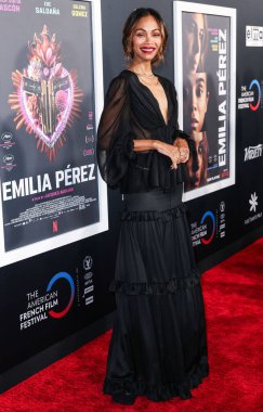 Zoe Saldana, 2 Mart 2025 Pazar günü 97. Yıllık Akademi Ödülleri 'nde Emilia Perez için En İyi Yardımcı Kadın Oyuncu dalında Oscar kazandı. LOS ANGELES, CALIFORNIA, ABD - 29 Ekim: Amerikalı aktris Zoe Saldana         