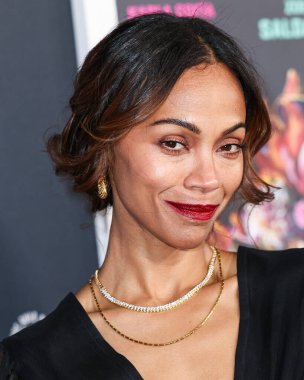 Zoe Saldana, 2 Mart 2025 Pazar günü 97. Yıllık Akademi Ödülleri 'nde Emilia Perez için En İyi Yardımcı Kadın Oyuncu dalında Oscar kazandı. LOS ANGELES, CALIFORNIA, ABD - 29 Ekim: Amerikalı aktris Zoe Saldana         