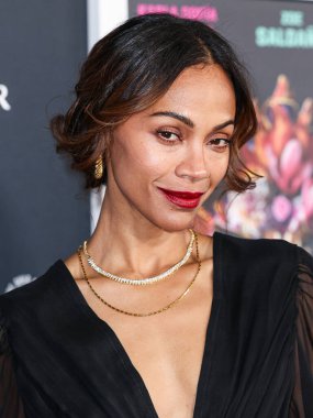 Zoe Saldana, 2 Mart 2025 Pazar günü 97. Yıllık Akademi Ödülleri 'nde Emilia Perez için En İyi Yardımcı Kadın Oyuncu dalında Oscar kazandı. LOS ANGELES, CALIFORNIA, ABD - 29 Ekim: Amerikalı aktris Zoe Saldana         