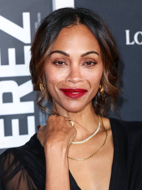 Zoe Saldana, 2 Mart 2025 Pazar günü 97. Yıllık Akademi Ödülleri 'nde Emilia Perez için En İyi Yardımcı Kadın Oyuncu dalında Oscar kazandı. LOS ANGELES, CALIFORNIA, ABD - 29 Ekim: Amerikalı aktris Zoe Saldana         