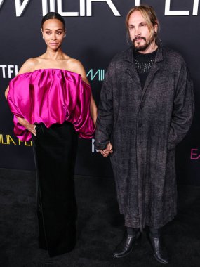 Zoe Saldana, 2 Mart 2025 Pazar günü 97. Yıllık Akademi Ödülleri 'nde En İyi Yardımcı Kadın Oyuncu dalında Oscar kazandı. HOLYWOOD, LOS ANGELES, CALIFORNIA, ABD - 21 Ekim: Amerikalı aktris Zoe Saldana