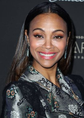 Zoe Saldana, 2 Mart 2025 Pazar günü 97. Yıllık Akademi Ödülleri 'nde Emilia Perez için En İyi Yardımcı Kadın Oyuncu dalında Oscar kazandı. BATI HOLYWOOD, LOS ANGELES, CALIFORNIA, ABD - Şubat 06: Amerikalı aktris Zoe Saldana        