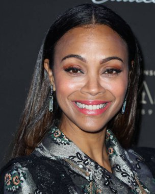 Zoe Saldana, 2 Mart 2025 Pazar günü 97. Yıllık Akademi Ödülleri 'nde Emilia Perez için En İyi Yardımcı Kadın Oyuncu dalında Oscar kazandı. BATI HOLYWOOD, LOS ANGELES, CALIFORNIA, ABD - Şubat 06: Amerikalı aktris Zoe Saldana        