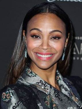 Zoe Saldana, 2 Mart 2025 Pazar günü 97. Yıllık Akademi Ödülleri 'nde Emilia Perez için En İyi Yardımcı Kadın Oyuncu dalında Oscar kazandı. BATI HOLYWOOD, LOS ANGELES, CALIFORNIA, ABD - Şubat 06: Amerikalı aktris Zoe Saldana        