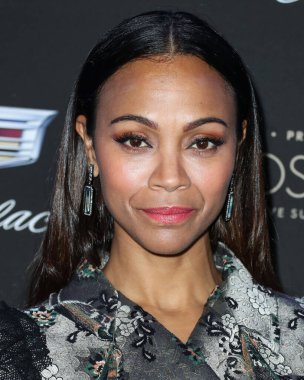 Zoe Saldana, 2 Mart 2025 Pazar günü 97. Yıllık Akademi Ödülleri 'nde Emilia Perez için En İyi Yardımcı Kadın Oyuncu dalında Oscar kazandı. BATI HOLYWOOD, LOS ANGELES, CALIFORNIA, ABD - Şubat 06: Amerikalı aktris Zoe Saldana        
