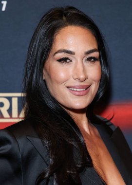 Brie Bella Garcia 6 Mart 2025 'te Los Angeles, Kaliforniya, ABD' de bulunan The Grove 14 'te düzenlenen Los Angeles Intrinsic Value Films' in galasına ve Sümer 'in Queen of the Ring' ine geldi..