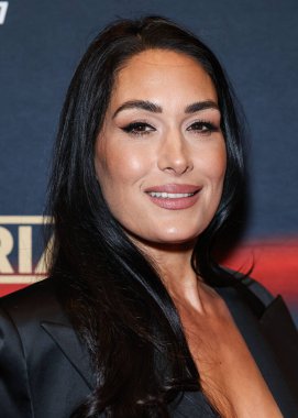Brie Bella Garcia 6 Mart 2025 'te Los Angeles, Kaliforniya, ABD' de bulunan The Grove 14 'te düzenlenen Los Angeles Intrinsic Value Films' in galasına ve Sümer 'in Queen of the Ring' ine geldi..
