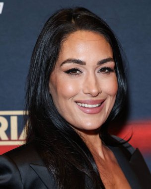 Brie Bella Garcia 6 Mart 2025 'te Los Angeles, Kaliforniya, ABD' de bulunan The Grove 14 'te düzenlenen Los Angeles Intrinsic Value Films' in galasına ve Sümer 'in Queen of the Ring' ine geldi..
