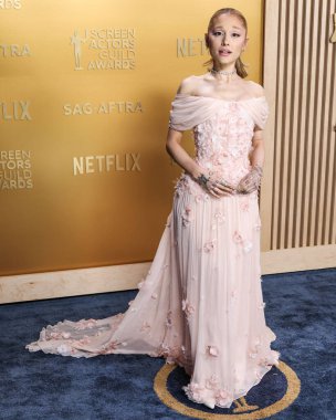 Özel Loewe ve Jared Atılier mücevherleri giyen Ariana Grande Butera, 23 Şubat 2025 'te Los Angeles, Kaliforniya, ABD' deki Shrine Oditoryum ve Fuar Salonu 'nda düzenlenen 31..            