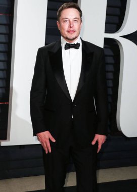 Elon Reeve Musk, 26 Şubat 2017 'de Wallis Annenberg Gösteri Sanatları Merkezi' nde düzenlenen 2017 Vanity Fair Oscar Party 'ye geldi..
