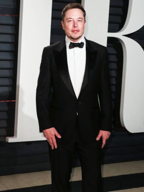 Elon Reeve Musk, 26 Şubat 2017 'de Wallis Annenberg Gösteri Sanatları Merkezi' nde düzenlenen 2017 Vanity Fair Oscar Party 'ye geldi..