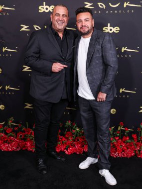 SBE Entertainment Group 'un kurucusu, başkanı ve CEO' su Sam Nazarian ve Frankie Delgado, 13 Mart 2025 'te Los Angeles, Kaliforniya, ABD' deki Zouk Los Angeles Grand Expling Preview 'e geldiler.