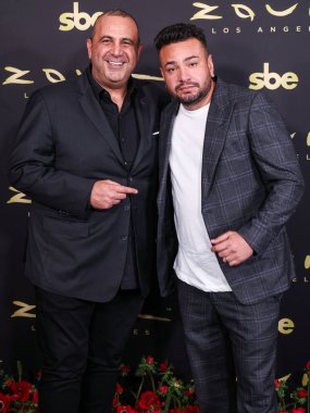SBE Entertainment Group 'un kurucusu, başkanı ve CEO' su Sam Nazarian ve Frankie Delgado, 13 Mart 2025 'te Los Angeles, Kaliforniya, ABD' deki Zouk Los Angeles Grand Expling Preview 'e geldiler..