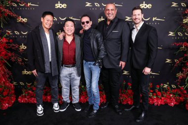 Andrew Li, Keong Hui Lim, Marc Anthony ve Sam Nazarian, 13 Mart 2025 'te Los Angeles, Kaliforniya, ABD' de Zouk Los Angeles 'ta düzenlenen Zouk Los Angeles Büyük Açılış Preview' e geldiler..