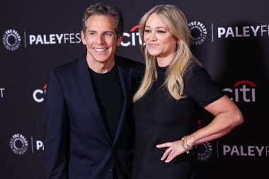 Ben Stiller ve eşi Christine Taylor 2025 PaleyFest LA 'e (42. Geleneksel William S. Paley Televizyon Festivali) geldiler - Apple TV +' s 'Severance' Sezon 2, 21 Mart 2025 'te Hollywood, Los Angeles, Kaliforniya' da Dolby Tiyatrosu 'nda gerçekleştirildi.