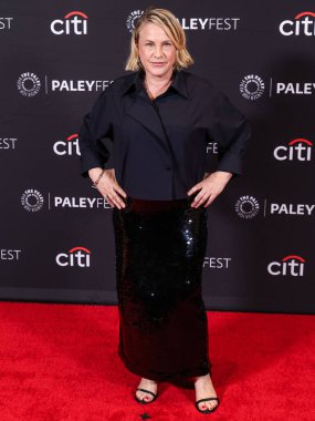 Amerikalı aktris ve aktivist Patricia Arquette 2025 PaleyFest LA 'e (42. Geleneksel William S. Paley Televizyon Festivali) geldi - Apple TV +' İşten Çıkarma 'Sezon 2, 21 Mart 2025' te Hollywood, Los Angeles, Kaliforniya 'da Dolby Tiyatrosu' nda gerçekleştirildi.