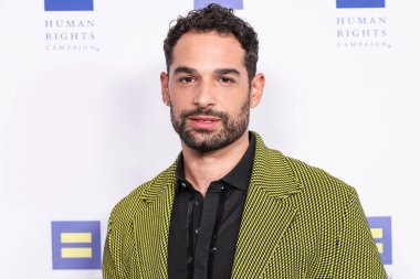 Amerikalı aktör ve yapımcı Johnny Sibilly, 22 Mart 2025 'te Fairmont Century Plaza' da düzenlenen 2025 Los Angeles İnsan Hakları Kampanyası 'na geldi.. 