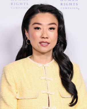 Amerikalı aktris ve komedyen Sherry Cola, 22 Mart 2025 'te Fairmont Century Plaza' da düzenlenen 2025 Los Angeles İnsan Hakları Kampanyası 'na geldi..