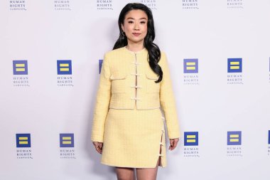 Amerikalı aktris ve komedyen Sherry Cola, 22 Mart 2025 'te Fairmont Century Plaza' da düzenlenen 2025 Los Angeles İnsan Hakları Kampanyası 'na geldi..