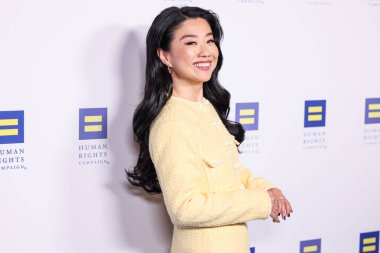 Amerikalı aktris ve komedyen Sherry Cola, 22 Mart 2025 'te Fairmont Century Plaza' da düzenlenen 2025 Los Angeles İnsan Hakları Kampanyası 'na geldi..