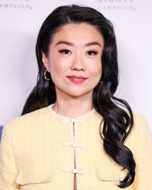 Amerikalı aktris ve komedyen Sherry Cola, 22 Mart 2025 'te Fairmont Century Plaza' da düzenlenen 2025 Los Angeles İnsan Hakları Kampanyası 'na geldi..