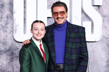 Gabriel Luna ve Bella Ramsey 24 Mart 2025 'te Hollywood, Los Angeles, Kaliforniya, ABD' de bulunan TCL Çin Tiyatrosu IMAX 'te düzenlenen' The Last Of Us 'sezonunun Los Angeles Prömiyeri' ne geldiler..