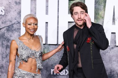 Tati Gabrielle ve Spencer Lord, 24 Mart 2025 'te Hollywood, Los Angeles, Kaliforniya, ABD' de bulunan TCL Çin Tiyatrosu IMAX 'te düzenlenen' The Last Of Us 'dizisinin Los Angeles Prömiyeri' ne geldiler..