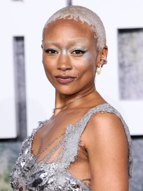 Amerikalı aktris ve sanatçı Tati Gabrielle, HBO 'nun orijinal dizisinin Los Angeles Premiere of HBO' nun 'The Last Of Us' sezonunun ikinci sezonuna 24 Mart 2025 'te Hollywood, Los Angeles, Kaliforniya, ABD' de IMAX Çin Tiyatrosu 'nda katıldı..