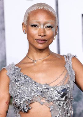 Amerikalı aktris ve sanatçı Tati Gabrielle, HBO 'nun orijinal dizisinin Los Angeles Premiere of HBO' nun 'The Last Of Us' sezonunun ikinci sezonuna 24 Mart 2025 'te Hollywood, Los Angeles, Kaliforniya, ABD' de IMAX Çin Tiyatrosu 'nda katıldı..