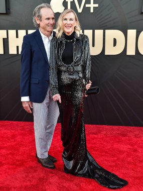 Bo Welch ve eşi Catherine O 'Hara, 24 Mart 2025' te Los Angeles, Kaliforniya, ABD 'de bulunan Akademi Sinema Müzesi' nde düzenlenen Apple TV 'nin dünya prömiyeri +' The Stüdyo '1.. 