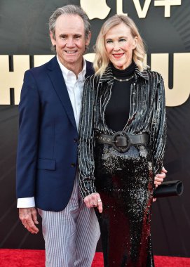 Bo Welch ve eşi Catherine O 'Hara, 24 Mart 2025' te Los Angeles, Kaliforniya, ABD 'de bulunan Akademi Sinema Müzesi' nde düzenlenen Apple TV 'nin dünya prömiyeri +' The Stüdyo '1.. 