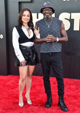 Dannella Lane ve nişanlısı Lil Rel Howery, 24 Mart 2025 'te Los Angeles, Kaliforniya, ABD' de bulunan Academy Museum of Motion Pictures 'da düzenlenen Apple TV' nin dünya prömiyeri + 'The Stüdyo' 1..