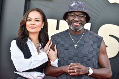Dannella Lane ve nişanlısı Lil Rel Howery, 24 Mart 2025 'te Los Angeles, Kaliforniya, ABD' de bulunan Academy Museum of Motion Pictures 'da düzenlenen Apple TV' nin dünya prömiyeri + 'The Stüdyo' 1.. 