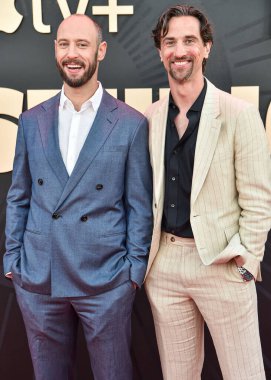 Evan Goldberg ve James Weaver, 24 Mart 2025 'te Los Angeles, Kaliforniya, ABD' de bulunan Akademi Sinema Müzesi 'nde gerçekleştirilen Apple TV' nin dünya prömiyeri + 'The Stüdyo' 1.. 