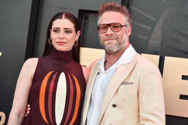 Lauren Miller ve kocası Seth Rogen, 24 Mart 2025 'te Los Angeles, Kaliforniya, ABD' de bulunan Academy Museum of Motion Pictures 'ta düzenlenen Apple TV +' The Series '1..