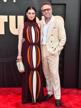 Lauren Miller ve kocası Seth Rogen, 24 Mart 2025 'te Los Angeles, Kaliforniya, ABD' de bulunan Academy Museum of Motion Pictures 'ta düzenlenen Apple TV +' The Series '1.. 