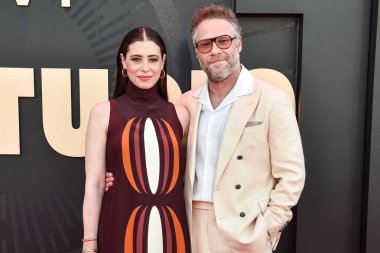 Lauren Miller ve kocası Seth Rogen, 24 Mart 2025 'te Los Angeles, Kaliforniya, ABD' de bulunan Academy Museum of Motion Pictures 'ta düzenlenen Apple TV +' The Series '1.. 