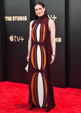 Amerikalı aktris, komedyen, senarist ve yönetmen Lauren Miller, 24 Mart 2025 'te Los Angeles, Kaliforniya, ABD' de bulunan Academy Museum of Motion Pictures 'da gerçekleştirilen Apple TV' nin dünya prömiyeri 'The Series' 1.. 