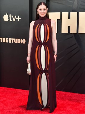 Amerikalı aktris, komedyen, senarist ve yönetmen Lauren Miller, 24 Mart 2025 'te Los Angeles, Kaliforniya, ABD' de bulunan Academy Museum of Motion Pictures 'da gerçekleştirilen Apple TV' nin dünya prömiyeri 'The Series' 1.. 